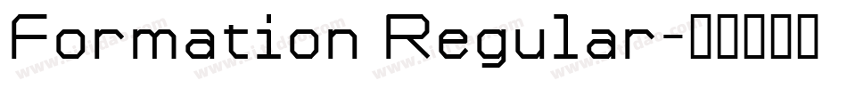 Formation Regular字体转换